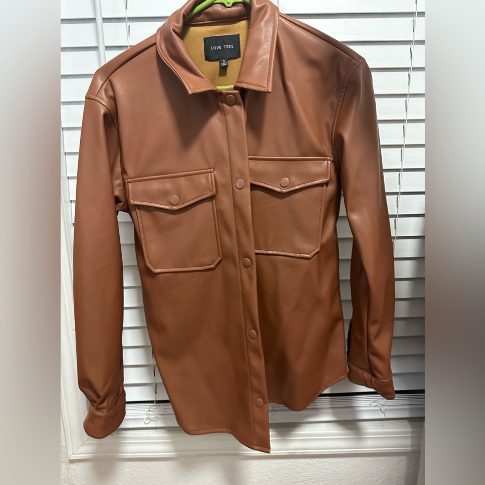 Leather Blazer Jacket